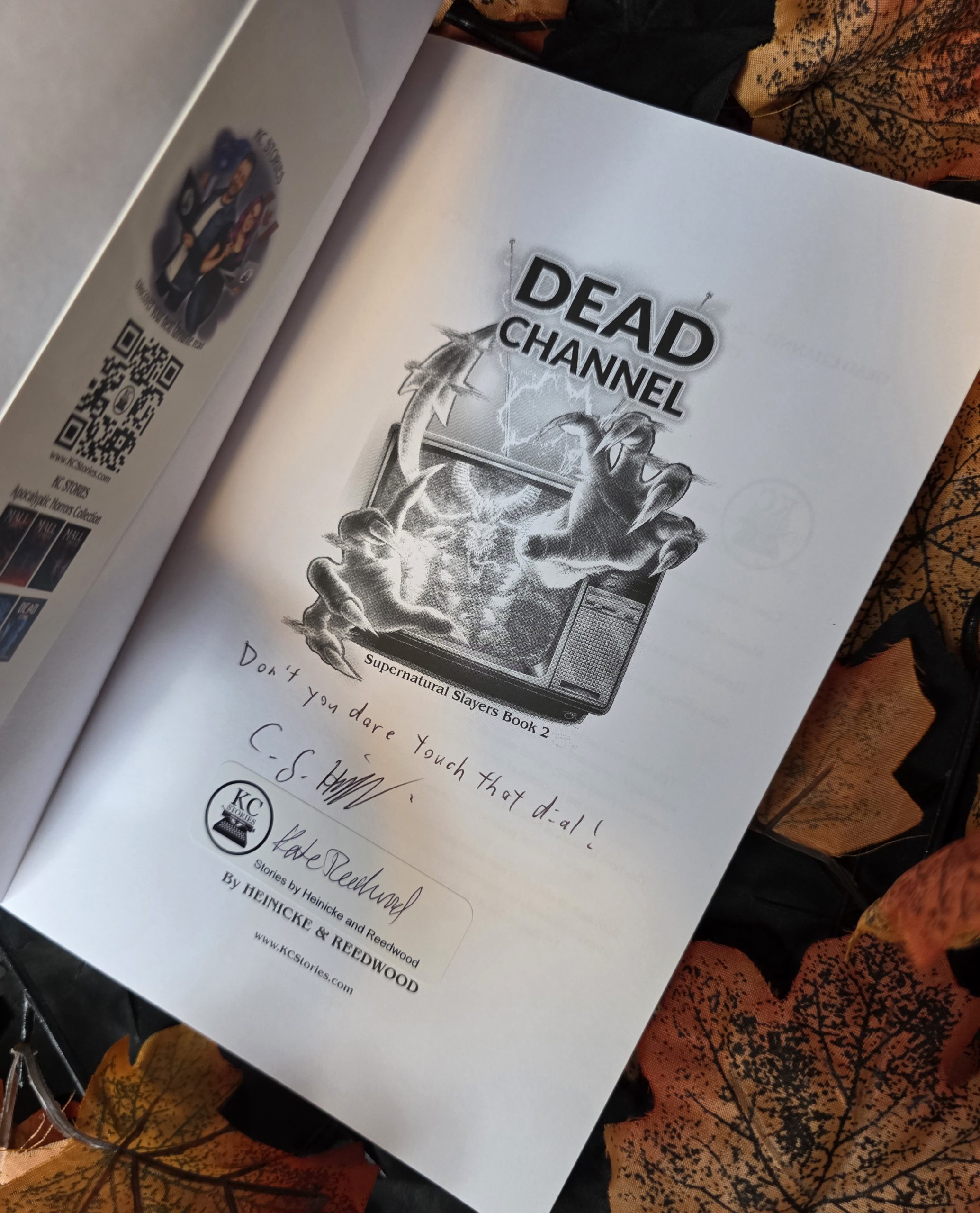 Dead Channel by Chris Heinicke & Kate Reedwood (Supernatural Slayers #2) **SIGNED** - Image 3